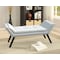 Baxton Studio Tamblin White Faux Leather Upholstered Large Ottoman Seating Bench 117-6383 - alternate 2